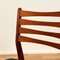 Danish Dining Chairs in Teak, 1950s, Set of 4 8