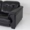 DS-101 Two-Seater Sofa in Black Leather from De Sede 4