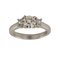 Ring aus 750er Gold im Art Deco Stil mit Drei Diamanten 1
