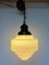 Vintage Large Opaline Glass Pendant Lamp, France, 1930s, Image 6