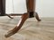 Mid-Century Modern Oval Dining Table in Mahogany and Brass with Stained Glass Top, 1950, Image 16