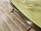 Mid-Century Modern Oval Dining Table in Mahogany and Brass with Stained Glass Top, 1950, Image 9