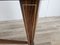 Mid-Century Modern Oval Dining Table in Mahogany and Brass with Stained Glass Top, 1950, Image 15