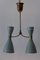 Mid-Century Modern Two-Armed Diabolo Pendant Lamp, Italy, 1950s 8