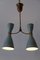 Mid-Century Modern Two-Armed Diabolo Pendant Lamp, Italy, 1950s 14