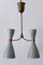 Mid-Century Modern Two-Armed Diabolo Pendant Lamp, Italy, 1950s 7