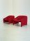 Groovy F598 M-Chair in Red by Pierre Paulin for Artifort 1