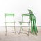 Slatted Green French Outdoor Folding Chair, 1950s 3