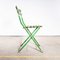 Slatted Green French Outdoor Folding Chair, 1950s 5