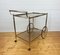 Vintage Barwagen aus Messing & Glas, 1960er 8