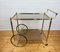 Vintage Barwagen aus Messing & Glas, 1960er 1