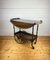 Vintage Teewagen aus Holz mit Klappseiten, 1960er 6