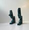 Brutalist Bronze Sculptures by Peder Evald Madsen, 1980s, Set of 2, Image 4