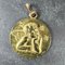 Französischer Raphaels Cherub Stars 18 Karat Gelbgold Anhänger mit Diamanten, 1920er 2