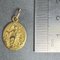 Französischer Medaillen-Anhänger aus 18 Karat Gelbgold, 1920er 9
