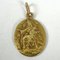 Französischer Medaillen-Anhänger aus 18 Karat Gelbgold, 1920er 12