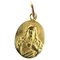 Französischer Medaillen-Anhänger aus 18 Karat Gelbgold, 1920er 1