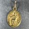 Französischer Medaillen-Anhänger aus 18 Karat Gelbgold, 1920er 2