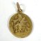 Französischer Medaillen-Anhänger aus 18 Karat Gelbgold, 1920er 13