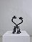 Brutalist Sculptural Iron Candleholder, 1970s, Image 1