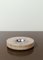 Vintage Round Ashtray in Carved Travertine and Steel, Italy, 1970s 11