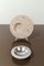 Vintage Round Ashtray in Carved Travertine and Steel, Italy, 1970s 7