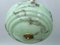 Art Deco Pendant Light in Green Marble Glass, 1930s, Image 10