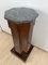 Biedermeier Drum Cabinet in Walnut Veneer & Marble, France, 1830s 9