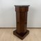 Biedermeier Drum Cabinet in Walnut Veneer & Marble, France, 1830s 3