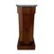 Biedermeier Drum Cabinet in Walnut Veneer & Marble, France, 1830s 1
