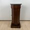 Biedermeier Drum Cabinet in Walnut Veneer & Marble, France, 1830s 4