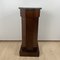 Biedermeier Drum Cabinet in Walnut Veneer & Marble, France, 1830s 5