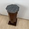 Biedermeier Drum Cabinet in Walnut Veneer & Marble, France, 1830s 16