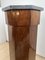 Biedermeier Drum Cabinet in Walnut Veneer & Marble, France, 1830s 12
