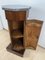 Biedermeier Drum Cabinet in Walnut Veneer & Marble, France, 1830s 17