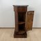 Biedermeier Drum Cabinet in Walnut Veneer & Marble, France, 1830s 7