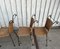 Sillas de comedor vintage de hierro forjado con asiento de mimbre, 1980. Juego de 4, Imagen 2