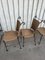 Sillas de comedor vintage de hierro forjado con asiento de mimbre, 1980. Juego de 4, Imagen 7