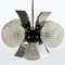 Mid-Century Modern Chrome Plating and Glass Pendant Lamp, 1970s 2