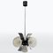 Mid-Century Modern Chrome Plating and Glass Pendant Lamp, 1970s 1
