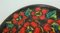 Large Vintage Fat Lava Wall Plate with Flower Decor Glaze from Ruscha 3