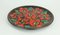 Large Vintage Fat Lava Wall Plate with Flower Decor Glaze from Ruscha 2