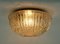 Model A668 2982 Ceiling Light in Structured Amber Glass from Glashütte Limburg, 1970s 6