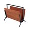 Teak and Black Magazine Rack by Cees Braakman for Pastoe, 1950s 1