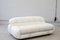 Soriana Sofa in White Leather attributed to Afra & Tobia Scarpa for Cassina, 1970s 6