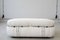 Canapé Soriana en Cuir Blanc attribué à Afra & Tobia Scarpa pour Cassina, 1970s 2