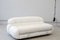 Canapé Soriana en Cuir Blanc attribué à Afra & Tobia Scarpa pour Cassina, 1970s 5