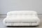 Canapé Soriana en Cuir Blanc attribué à Afra & Tobia Scarpa pour Cassina, 1970s 1