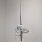 Italian Chrome Lamp with Three Opaline Glass Globes, 1970s 1