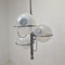Italian Chrome Lamp with Three Opaline Glass Globes, 1970s 8